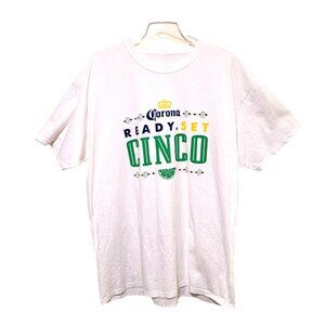 Cinco de Mayo T-Shirt Mens XL White Corona Beer
